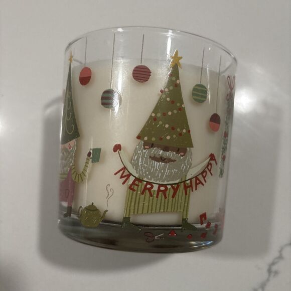 NEW SONOMA GOODS “happy everything” Holiday Cookies 3 Wick CANDLE -13 Oz - Picture 2 of 5